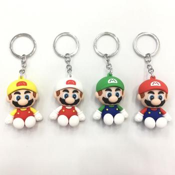 Super Mario anime figure doll key chains