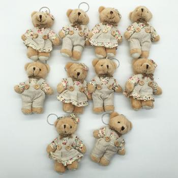 Teddy bear plush dolls set(10pcs a set) 11CM