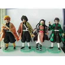 Demon Slayer anime figures set(4pcs a set)(OPP bag)