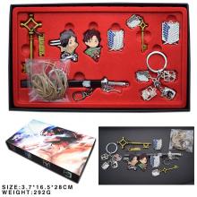 Attack on Titan anime key chains a set