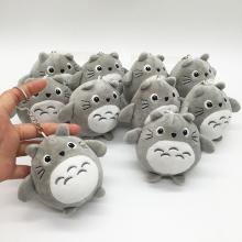4inches Totoro plush dolls set(10pcs a set)