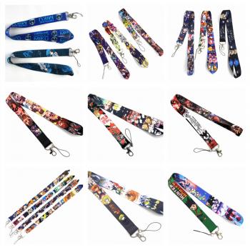 Anime  neck strap Lanyards for keys ID card gym phone straps USB badge holder diy hang rope