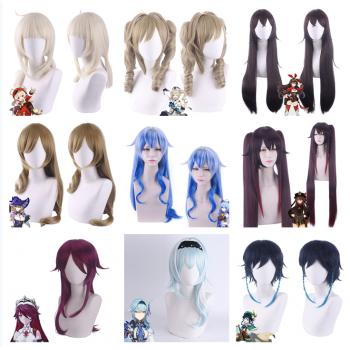 Genshin Impact game cosplay wig