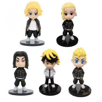 Tokyo Revengers anime figures set(5pcs a set)(OPP bag)