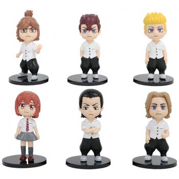 Tokyo Revengers anime figures set(6pcs a set)(OPP bag)