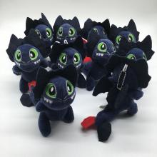 5.2inches How to Train Your Dragon anime plush dolls set(10pcs a set)