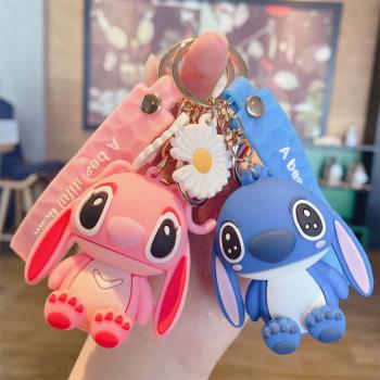 Stitch anime figure doll key chain