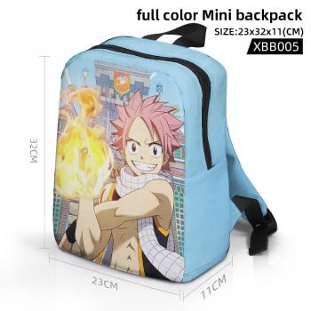 Fairy Tail anime full color mini backpack bag