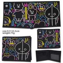 BTS BT21 star silicon wallet