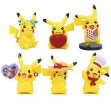 Pokemon Pikachu anime figures set(6pcs a set)(OPP bag)