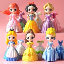 Snow White Princess anime figures set(6pcs a set)(OPP bag)