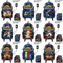 My Hero Academia anime canvas camouflage backpack bag