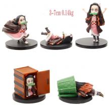 Demon Slayer Kamado Nezuko anime figures set(5pcs ...