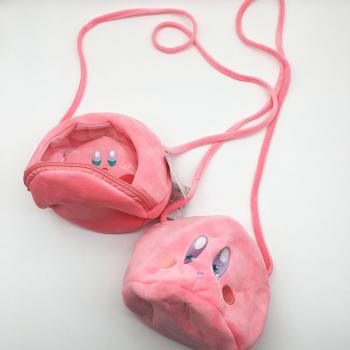 Kirby anime plush satchel shoulder bag 20*15CM
