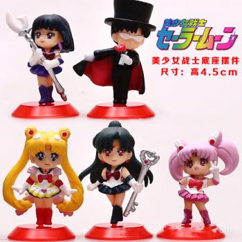 Sailor Moon anime figures set(5pcs a set) no box