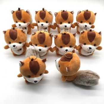 5inches Squirrel plush doll set(10pcs a set)