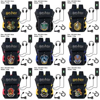 Harry Potter USB nylon backpack school bag