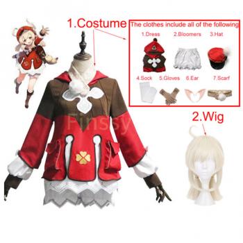 Genshin Impact klee Loli game cosplay dress cloth costume