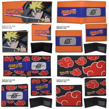 Naruto PVC silicone wallet