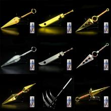 Naruto anime cosplay metal kunais weapons 22CM