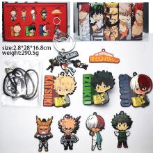 My Hero Academia anime key chains a set