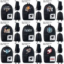 Fairy Tail anime nylon backpack bag