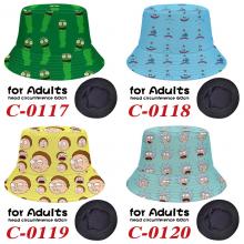 Rick and Morty anime bucket hat fisherman beach cap