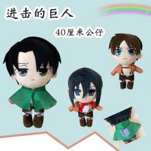 16inches  Attack on Titan Levi Eren Mikasa anime p...