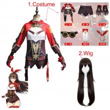 Genshin Impact Amber game cosplay dress cloth costume