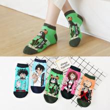My Hero Academia anime socks（5 pairs）
