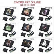 Sword Art Online anime black wallet