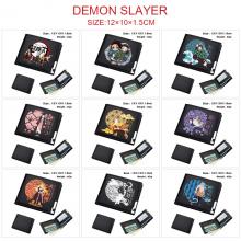 Demon Slayer anime black wallet