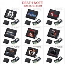 Death Note anime black wallet