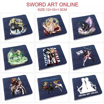 Sword Art Online anime denim wallet