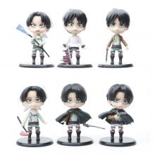 Attack on Titan anime figures set(6pcs a set)(OPP ...