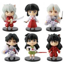 Inuyasha anime figures set(6pcs a set)(OPP bag)