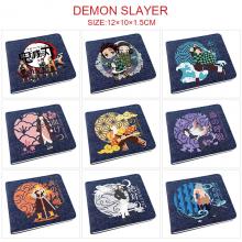 Demon Slayer anime denim wallet