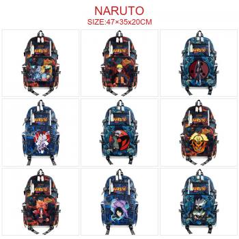 Naruto anime USB camouflage backpack school bag