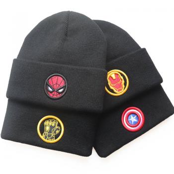 Spider Man Iron Man Super straw hat knitted hat