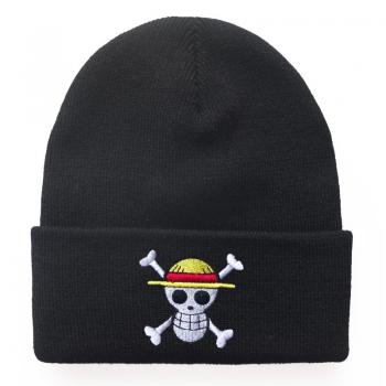 One Piece anime straw hat knitted hat