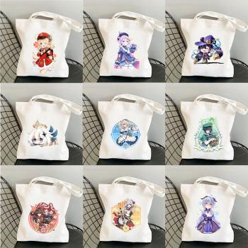 Genshin Impact game simple canvas handbag