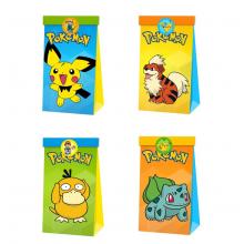 Pokemon food packing wrapping paper bag package(12pcs a bag)
