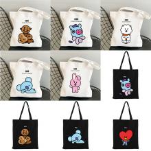 BTS BT21 star canvas handbag