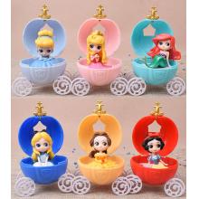 Snow White Aurora Mermaid Ariel Princess figures set(6pcs a set)(OPP bag)