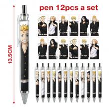 Tokyo Revengers anime ballpoint pen ball pens(12pc...