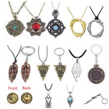 The Elder Scrolls game key chain/necklace/coin(OPP bag)