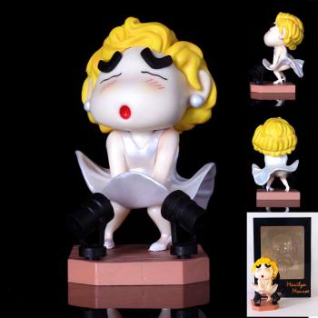 Crayon Shin-chan cos Marilyn Monroe anime figure