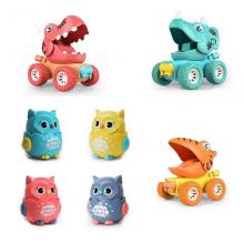 Cute Animal Owl Press Sliding Funny Inertial Car K...