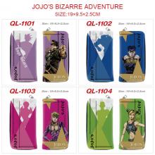 JoJo's Bizarre Adventure anime long zipper wallet purse