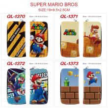 Super Mario game long zipper wallet purse